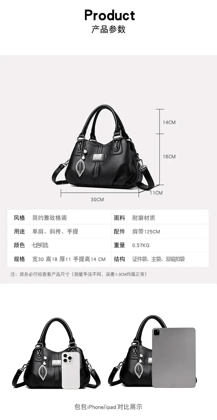 Women'S Bag 2025 New Designer Mid Year Lady Mom Crossbody Large High-Capacity Handbag - M & M Global