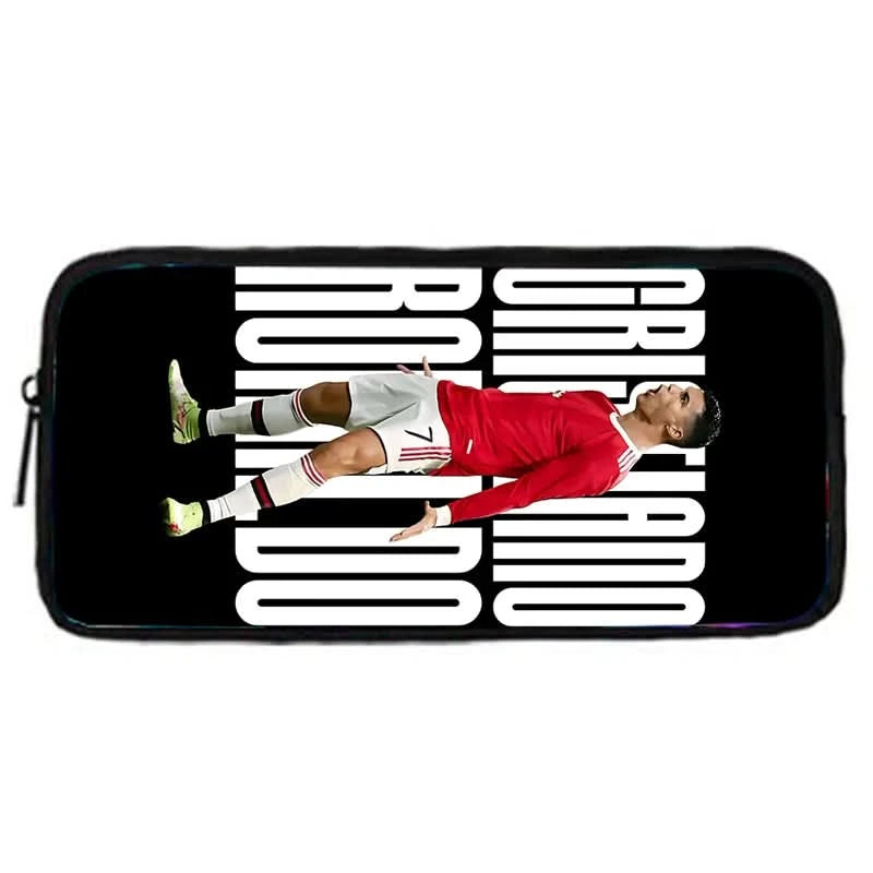pcs set Football CR7 Star Child School Backpack with Lunch Bags Pencil Bags School Bags for R-Ronaldos Boys Girls Best Gift - M & M Global