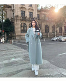 Plus Size Trendy Korean Style Woolen Coat Women's Loose Midi Student Style Jacket Autumn Winter New Arrival Small Size Outerwear