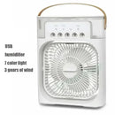 New 3 In 1 Fan AIr Conditioner Household Small Air Cooler LED Night Light Portable Humidifier Air Adjustment Fan Office Home Fan - M & M Global
