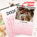 1pc/2pcs 2026 Custom Calendar - Personalized Wall Calendar Upload 6 photos Wall calendar Birthday, Christmas, New Year gift