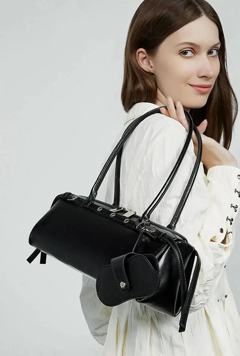 New Women's Rectangle Bag Luxury Designer Shoulder Bags High Quality Cowhide Handbags Fashion Women Baguette Bag 3086 - M & M Global
