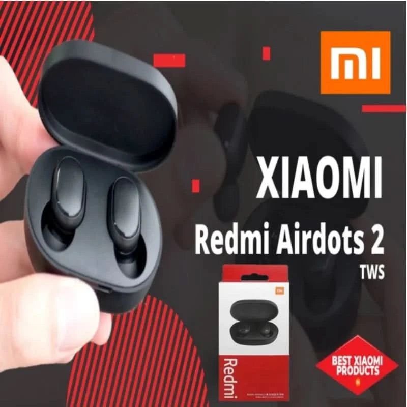 Xiaomi Redmi Airdots 2 Bluetooth Earphones Sport Music Gaming Outdoor Mini Wireless Headset with Mic Headphones In Ear Earbuds - M & M Global