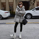 2025 Winter New Down Coat Women Parkas Fashion Long Hooded Outerwear Female Cotton-padded Padded Jacket Loose Ladies Overwear
