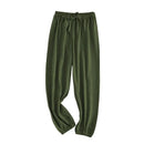 Boy Girl Breathable Bamboo-Cotton Long Pants for Children Unisex Style Elastic Waist Summer Sleepwear Kids Nightwear Trousers - M & M Global