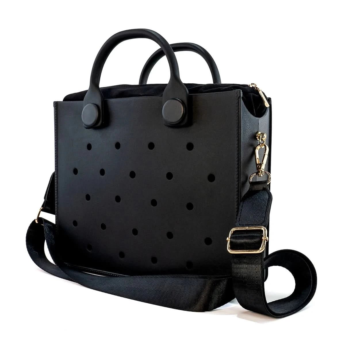 The orange guy Purple Women Fashion New EVA Punched Handbag Casual Waterproof Travel Tote Bag Fit Charms Outdoor Beach Bags - M & M Global