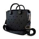 The orange guy Purple Women Fashion New EVA Punched Handbag Casual Waterproof Travel Tote Bag Fit Charms Outdoor Beach Bags - M & M Global