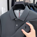 100% pure cotton fashionable men's brand Paul exquisite embroidered long sleeved spring autumn new comfortable casual POLO shirt