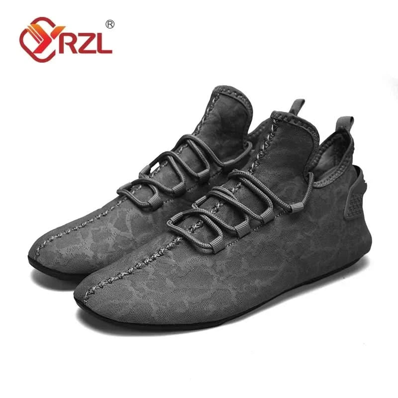 YRZL Men Mesh Loafers Driving Moccasins High Quality Flats Walking Shoes Breathable Non Slip Casual Loafers Summer Mens Shoes - M & M Global