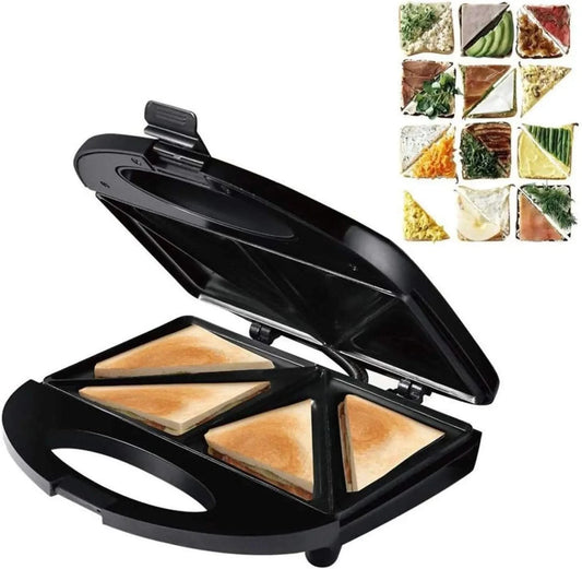 Electric Sandwich Maker ， Nonstick Egg Bubble Cake Oven Bread Grill Waffle Crepe Toaster Breakfast Machine Waffles Maker 750W 22 - M & M Global