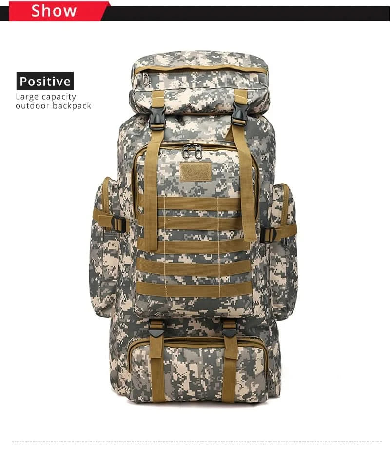 Rilibegan Men Travel Backpack Tactical Climbing Outdoor Hiking Camouflage Multifunctional Bag Men Backpack - M & M Global