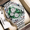 POEDAGAR Luxury Sports Man Wristwatch Waterproof Luminous Chronograph Date Quartz Men's Watches Casual Stainless Steel Men Watch