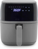 Compact Electric Air Fryer Oven, 5.3 QT, PFAS-Free Ceramic Nonstick Drawer, 8 One Touch Digital Display, Easy View Window, Auto - M & M Global