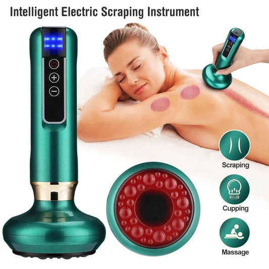 Chinese Electric Suction Vacuum Cupping Anti Cellulite Beauty Massager Glass Jars Anti Cellulite Cupping Vacuum Slimming Guasha - M & M Global