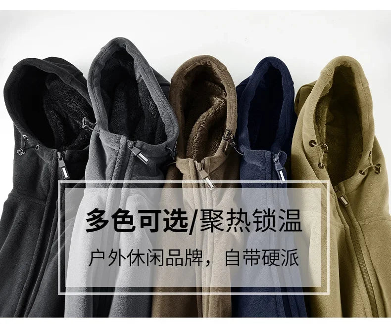 Men's Warm Jacket, Sports Hooded Sweatshirt, Oligon Fabric Coat, High-quality Design, Warm Coat with Fashionable Hood 2025 New