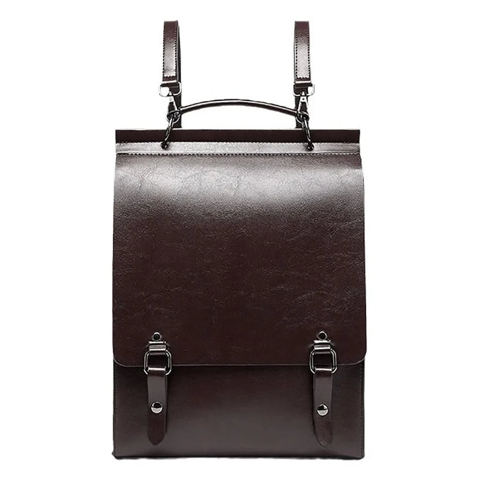 Genuine Leather Women Backpack Cross Body Bag Book School Bags Real Cowhide Lady Female Laptop Daypack Messenger Shoulder Bags - M & M Global