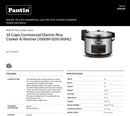 Commercial Rice Cooker Large Capacity Rice Cooker & Rice Warmer - Extra Large Rice Cooker 35 Cups Raw / 70 Cups Cooked Big Rice - M & M Global