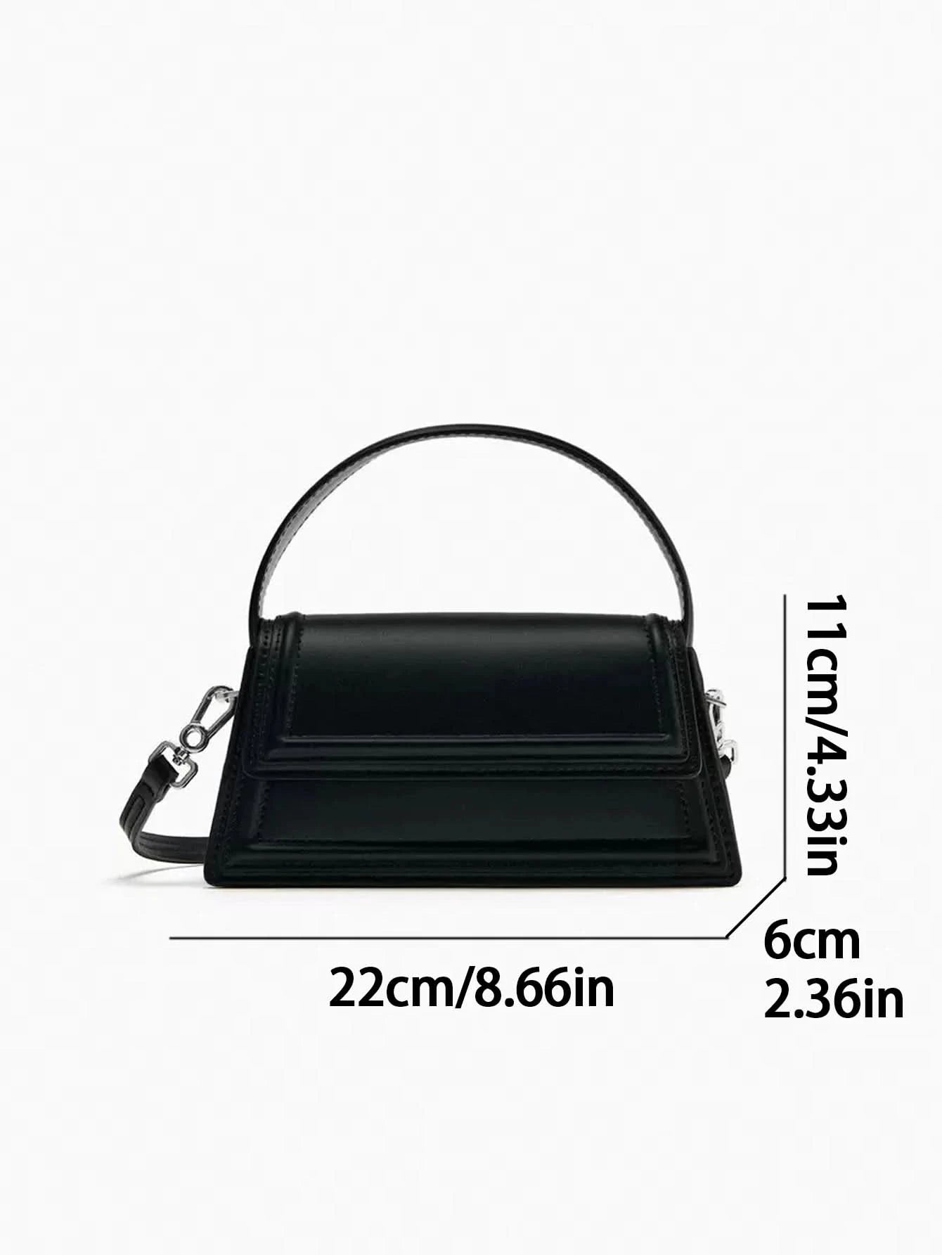 2024 summer new brown Mini City crossbody bag Black casual fashion hand bill shoulder bag - M & M Global