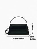 2024 summer new brown Mini City crossbody bag Black casual fashion hand bill shoulder bag - M & M Global