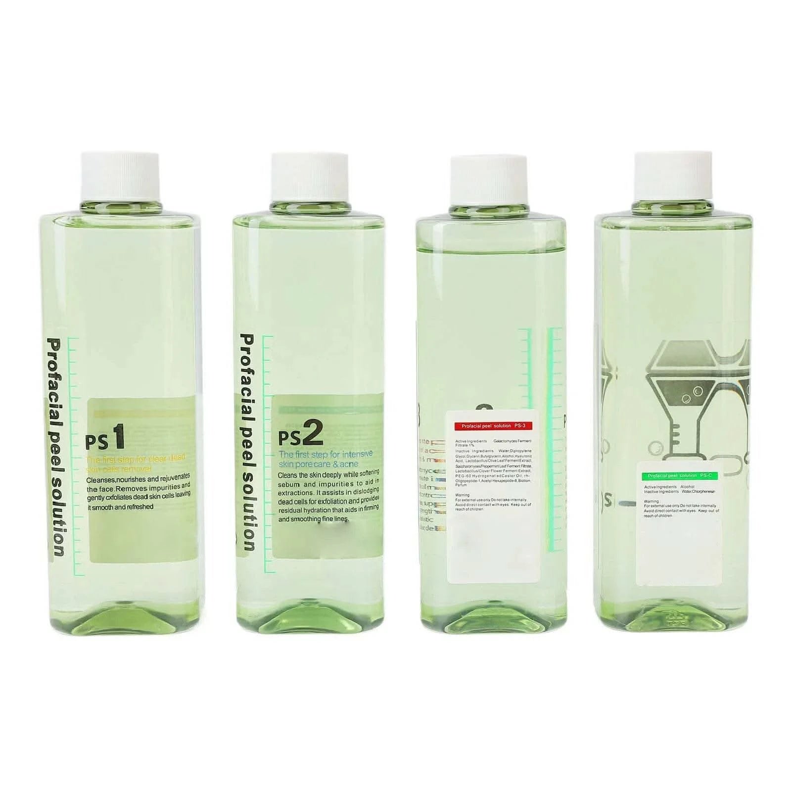 4pcs Hydra Peeling Facial Serum for Dermabrasion Machine Deep Cleansing Hydro Dermabrasion Solution Solution Serum - M & M Global