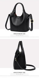 Soft Leather Handbags for Women Vintage Shoulder Bag Luxury Designer Ladies Large Capacity Bags Sac A Main - M & M Global