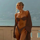 Solid Micro Bikinis Sexy Women Swimsuits Female Swimwear 2024 Bikini Set Bathing Suit Swimming Suits Beachwear Solid Biquini - M & M Global