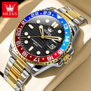 OLEVS Original Brand High Fashion Men's watch WaterproofCalendar Quartz Watch for Male Luminous Stainless Steel Authentic Watch - M & M Global
