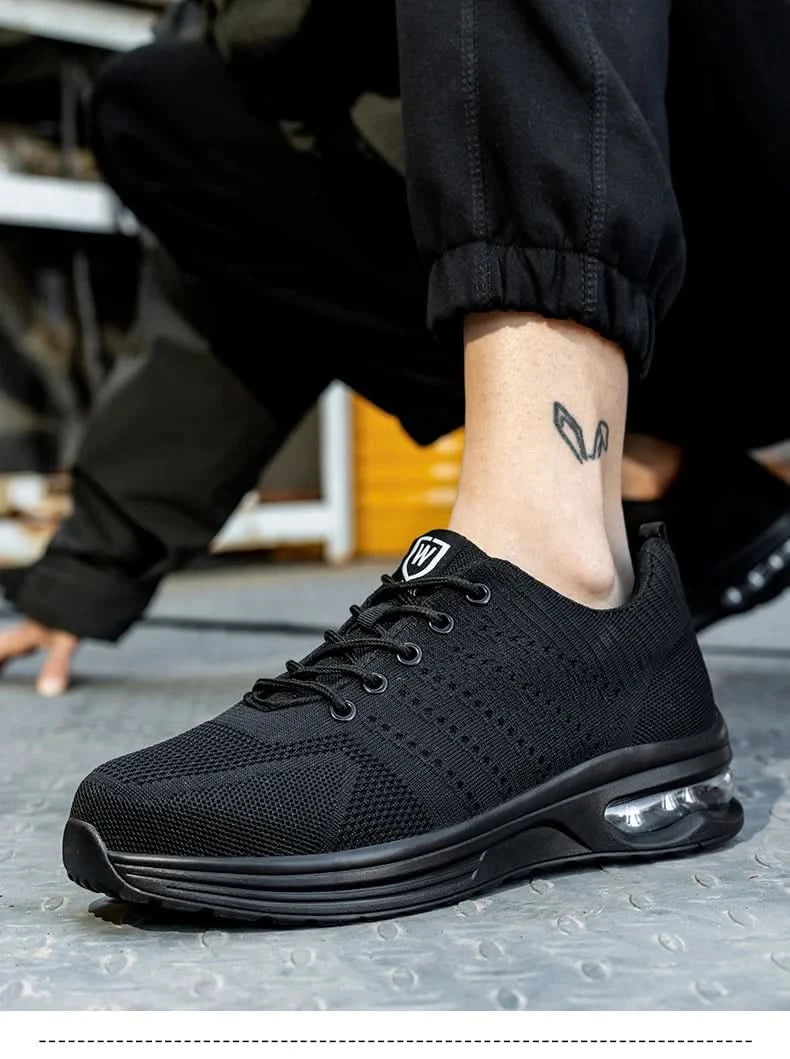 Men's Work Safety Shoes, Steel Toe Shoes, Puncture Resistant Impact Resistant Wear-resistant Outdoor Fashionable Sports Shoes