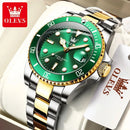 OLEVS Watches for Men with Date Luxury Big Face Waterproof Mens Wristwatch Analog Dress Two Tone Stainless Steel Man Watch - M & M Global