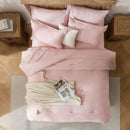 solid striped check Comforter set, soft microfiber, lightweight and breathable, easy to care for - bedding set for all seasons