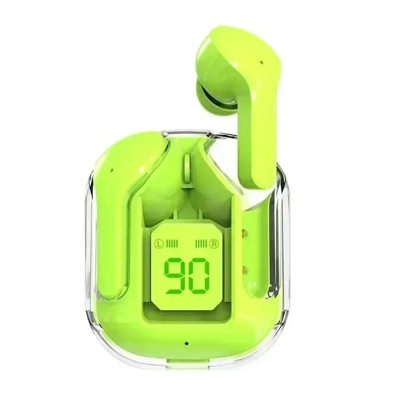T2 Tws Wireless Bluetooth Headset Transparent Headphones ENC Power Digital Display Stereo Sound Earphones for All Smartphones - M & M Global
