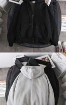 Elegant Fleece Solid Hooded Coats Fashion Women Long Sleeve 2025 New Autumn Winter Warm Hoodies Jackets Casual Y2K Sweatshirts