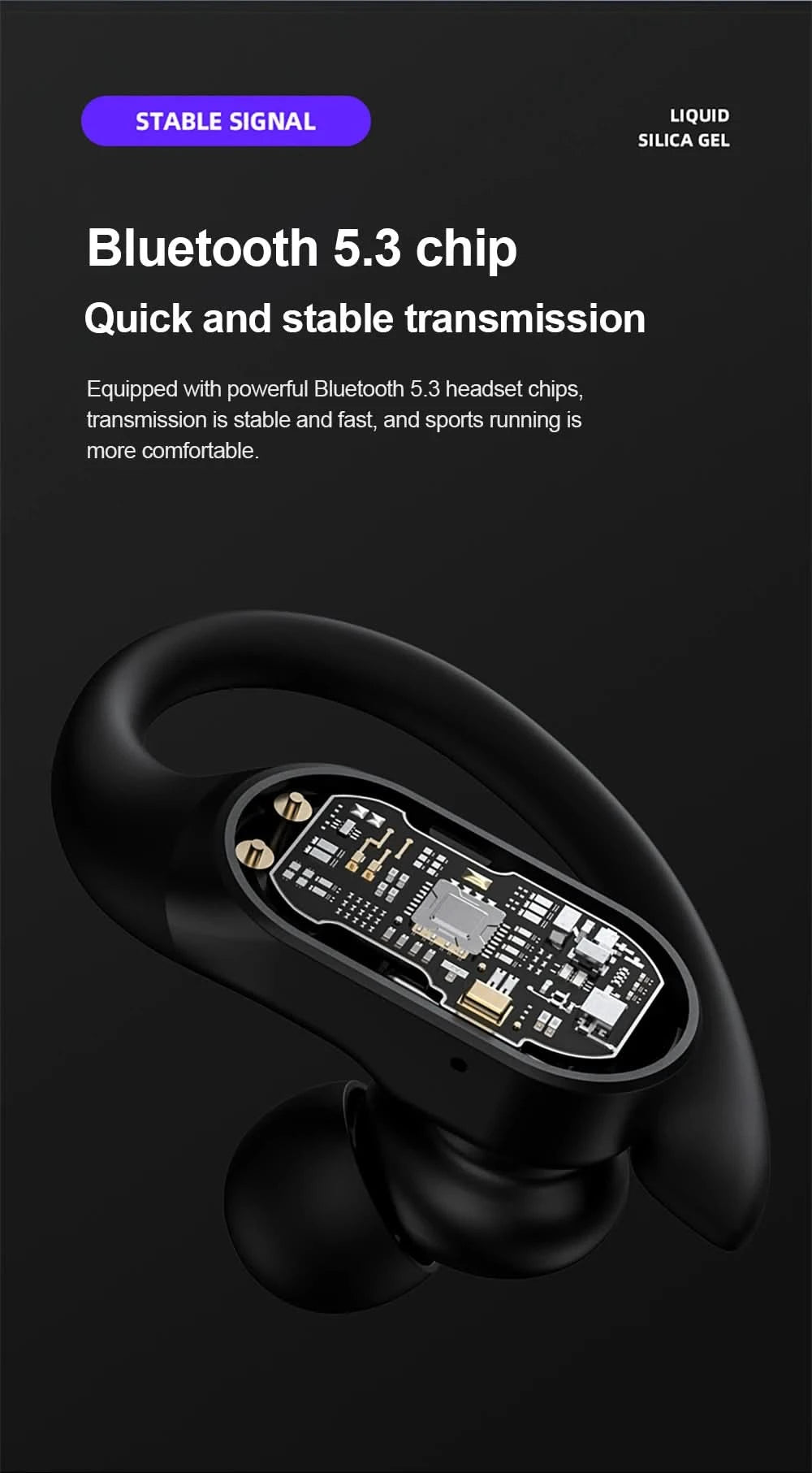 Lenovo LP75 Sports Wireless Earphones with Mics,Button Control, LED Power Display,Hifi Stereo Sound Bluetooth 5.3 TWS Headphones - M & M Global