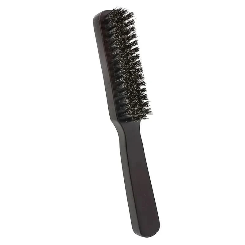 Natural Boar Bristle Beard Brush Men Facial Hair Cleaning Brush Professional Hairbrush Shaving Tools Beard Mustache Brushes - M & M Global