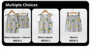 Summer CHILDREN'S Cotton Vest Set Cute Pineapple Boys and Girls Sports Casual Clothes - M & M Global