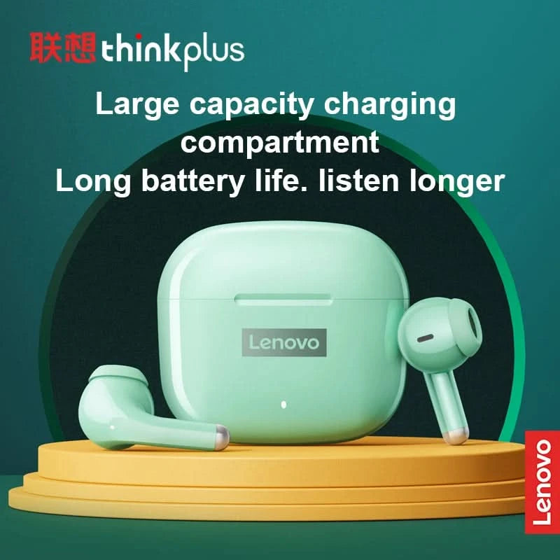 Original Lenovo LP40 Pro Earphones Wireless Bluetooth 5.1 Sport Noise Reduction Headphones Touch Control 250mAH 2022 New Lp40pro - M & M Global