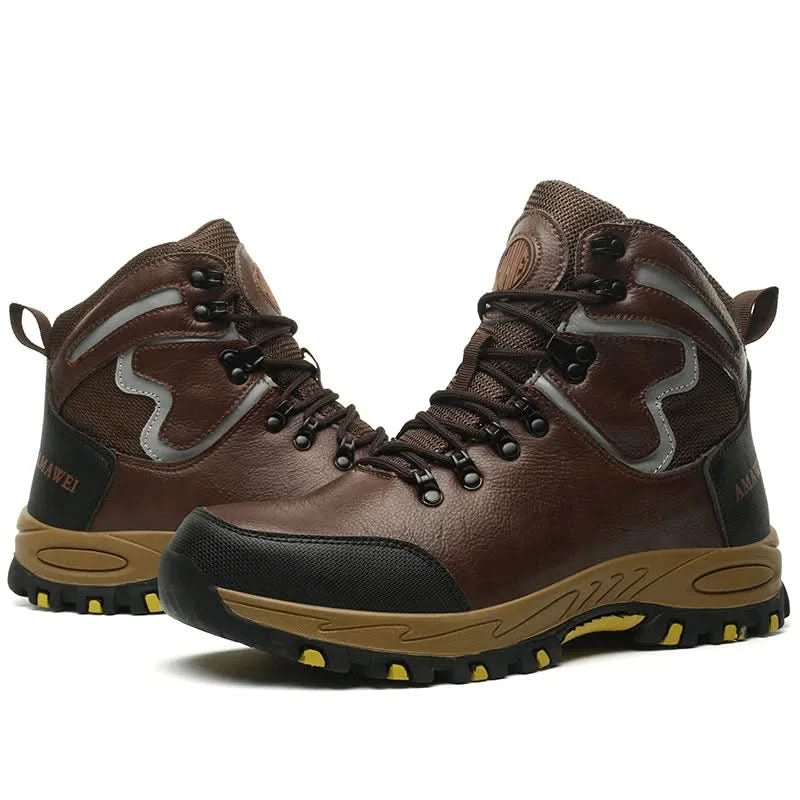 Widen Safety Boots Men Work Indestructible Shoes Climbing Boots Steel Toe Protective Boots Anti-smash Anti-puncture Safety Shoes