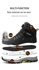 Non Slip Safety Boots for Men Work Anti-smash Indestructible Shoes Steel Toe Protective Anti-puncture Man Work Safety Boots