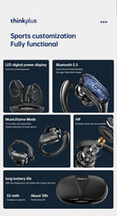 Original Lenovo XT80 Sports Wireless Earphones with Mics, LED Power Display,Hifi Stereo Sound Bluetooth 5.3 TWS HeadphHeadphones - M & M Global