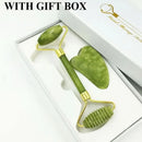 Jade Massagers For Face Body Gua Sha Scraper Beauty Facial Roller Set Natural Gouache Stone Massage Slimming Skin Care Lift box - M & M Global