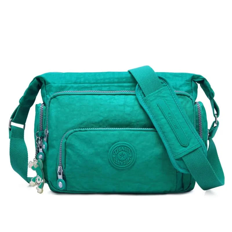 High Quality A4 Men Women Shoulder Messenger Bag Cross Body Large Capacity Purse Waterproof Lightweight Blue Purple Red M1304 - M & M Global