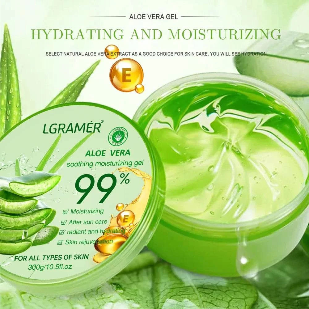 99% Aloe Vera Moisturizing Gel Refreshing Non Sticky Facial Facial Cream Wash Free Deep Nourishing Maintain Skin Face Care Skin - M & M Global