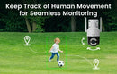ZOSI C296 5MP/8MP PTZ WiFi Camera Person Vehicle Package Detect Wireless CCTV Video Surveillance Camera Home Security Protection