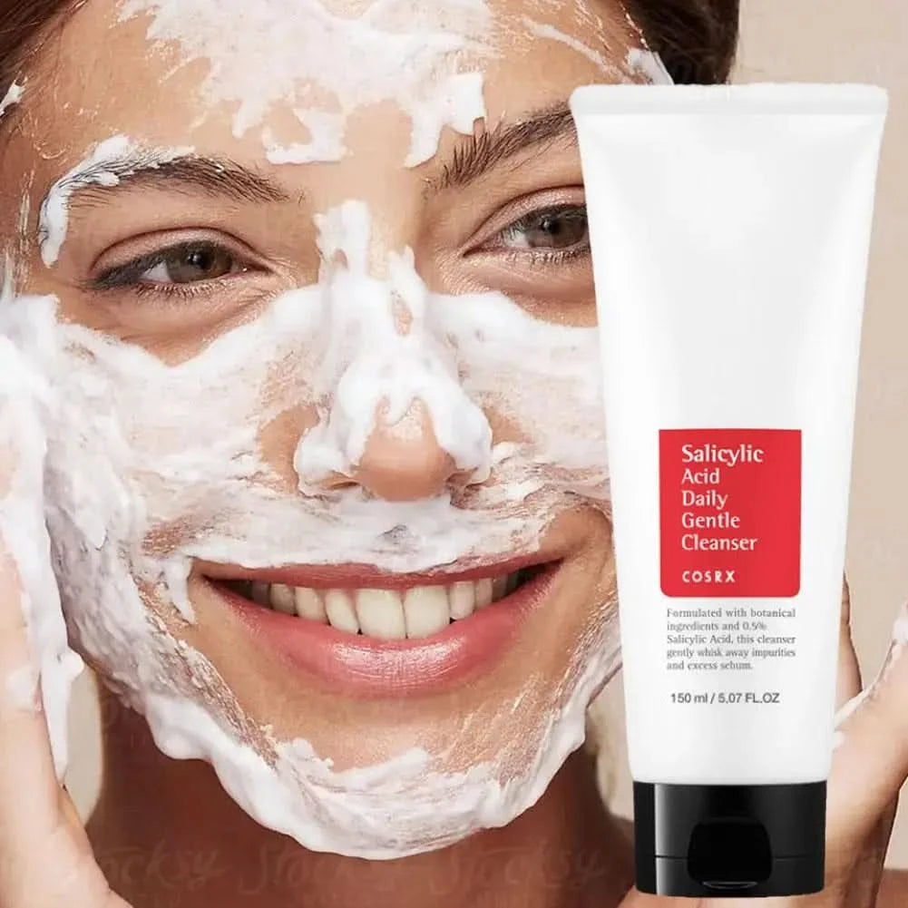 Salicylic Acid Facial Cleanser Amino Acid Face Wash Foam Face Cleanser Moisturizing Facial Cleansing Skin Care Product 100g/150g - M & M Global