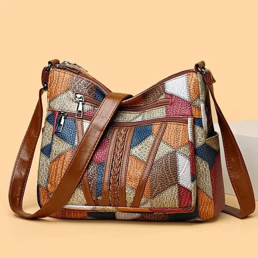Women's Elegant Vintage Crossbody Bag Trendy HandBag Fashion Multi-pockets Shoulder Bag All-match Retro Crossbody Bag for Daily - M & M Global
