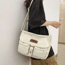 High Quality Canvas Handbag Shoulder Bags Large Capacity Crossbody Bags For Women Simple Casual Messenger Bag Student School Bag - M & M Global