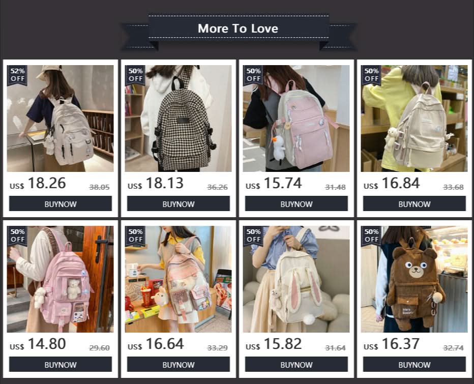 Fashion Big Student Backpack NEW Badge Rucksack Girls School Bag High Capacity Women Backpack Female Cute Leisure Travel Mochila - M & M Global