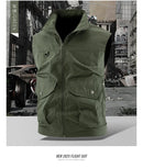 2025 Plus Size Vest Jacket for Men Summer New Sleeveless Jacket Waistcoat for Hiking Camping Fishing Wear Vests Big Pockets