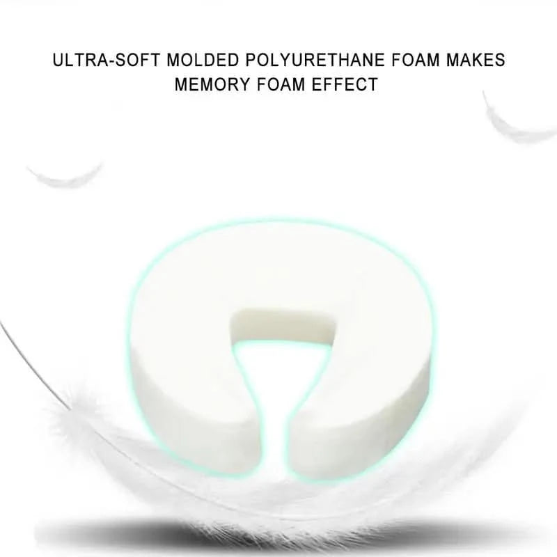 Memory Foam Neck Pillow Massage Universal Headrest Face Cushion/face Pillow For Massage Table U Shape Soft Neck Pillow - M & M Global
