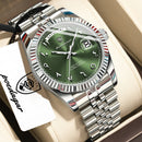POEDAGAR Fashion High Quality Men Clock Waterproof Date Week Watch For Man Stainless Steel Luxury Quartz Men's Watches Reloj+Box